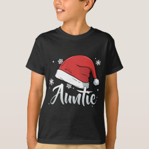 Auntie Christmas Santa Aunt Matching Family Group  T-Shirt