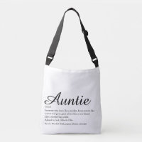 Auntie Definition Quote Chic Script Typographic