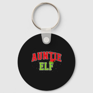 Auntie Elf Christmas Family Matching Group Xmas Si Key Ring