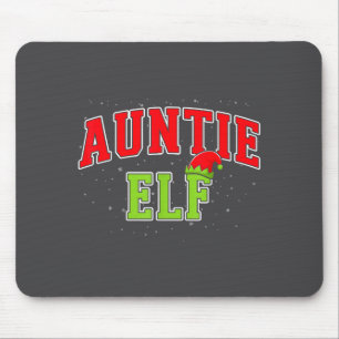 Auntie Elf Christmas Family Matching Group Xmas Si Mouse Pad