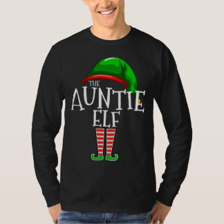 Auntie Elf Group Matching Family Christmas Gift Au T-Shirt