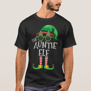 Auntie Elf Matching Christmas Party Pjs Family Out T-Shirt