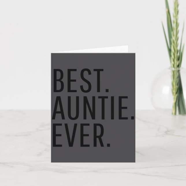 Auntie Ever Funny Auntie  Card (Front)