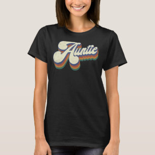 Auntie For Women Retro Vintage Mother s Day Aunt T-Shirt
