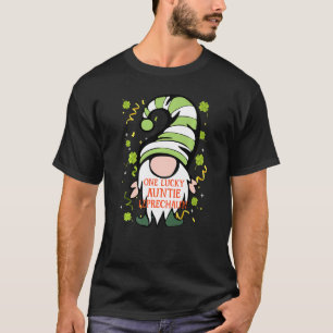 Auntie Funny St Patrick S Day Lucky Gnome Family M T-Shirt