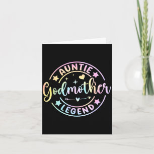 Auntie godmother legend retro godmama mother's day card