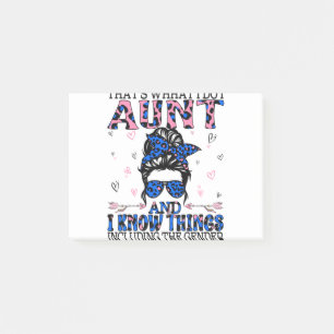 Auntie Keeper of the Gender Reveal Party Ideas Post-it Notes