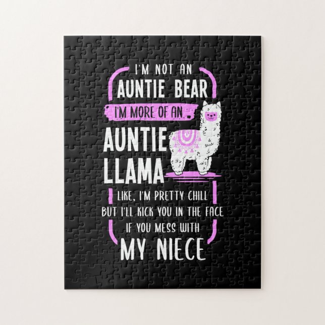 Auntie Llama Jigsaw Puzzle (Vertical)