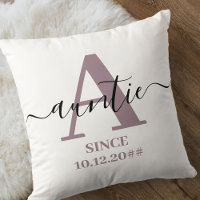 Auntie Monogram Elegant Script Mauve