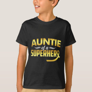 Auntie Of A Superhero Childhood Cancer Awareness T-Shirt