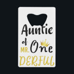 Auntie of MR Onederful Funny 1st Birthday T-Shirt<br><div class="desc">Auntie of MR Onederful Wonderful Funny 1st Birthday T-Shirt Auntie of Mr Onederful First One-Derful Matching T-Shirt mr onederful, birthday, 1st birthday, one derful, 1st birthday party baby, 1st b day, newborn, auntie wonderful, mr onederful 1st birthday, auntie of mr onederful, matching, family matching for birthday, 1 year old, baby...</div>