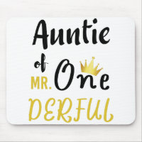 Auntie of MR Onederful Funny 1st Birthday T-Shirt