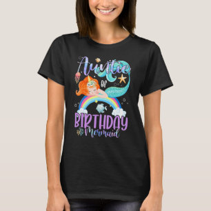Auntie Of The Birthday Girls Mermaid Magic Family  T-Shirt