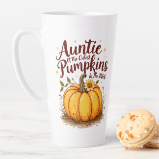 Auntie of the Cutest Pumpkins in the Patch Latte Mug