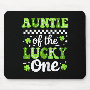 Auntie Of The Lucky One First Birthday Patrick's D Mouse Pad