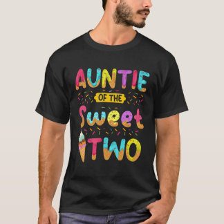 Auntie Of The Sweet Two 2Nd Ice Cream Py T-Shirt