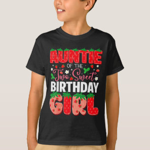 Auntie of the two sweet 2nd birthday girl T-Shirt