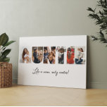 Auntie Photo Collage Canvas<br><div class="desc">This is a photo collage canvas that spells out the word AUNTIE along with a custom message. This is the perfect gift for an aunt for aunt's day, her birthday or Christmas.</div>