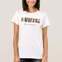 Auntie Photo Collage T-Shirt