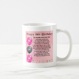 Auntie Poem 18th Birthday Coffee Mug