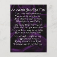 Auntie Poem - Purple