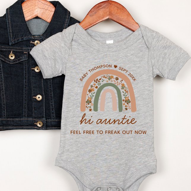 Auntie Pregnancy Announcement Aunt To Be Gift Baby Bodysuit (Creator Uploaded)
