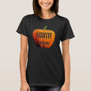 Auntie Pumpkin Halloween Design T-Shirt