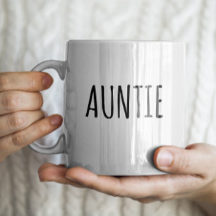 "Auntie" Simple Modern Farmhouse Coffee Mug