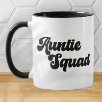 Auntie Squad Simple Vintage Retro Typography