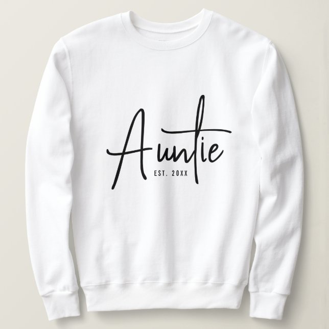 Auntie sweatshirt gift for your favourite aunt (Design Front)