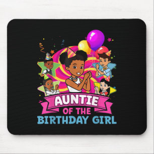Auntie The Birthday Girl Party Pink Doll Family De Mouse Pad