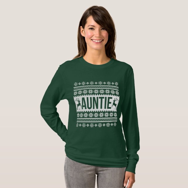 Auntie Ugly Christmas Sweater (Front Full)
