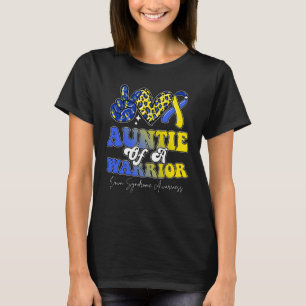 Auntie Warrior Down Syndrome Awareness Family T-Shirt