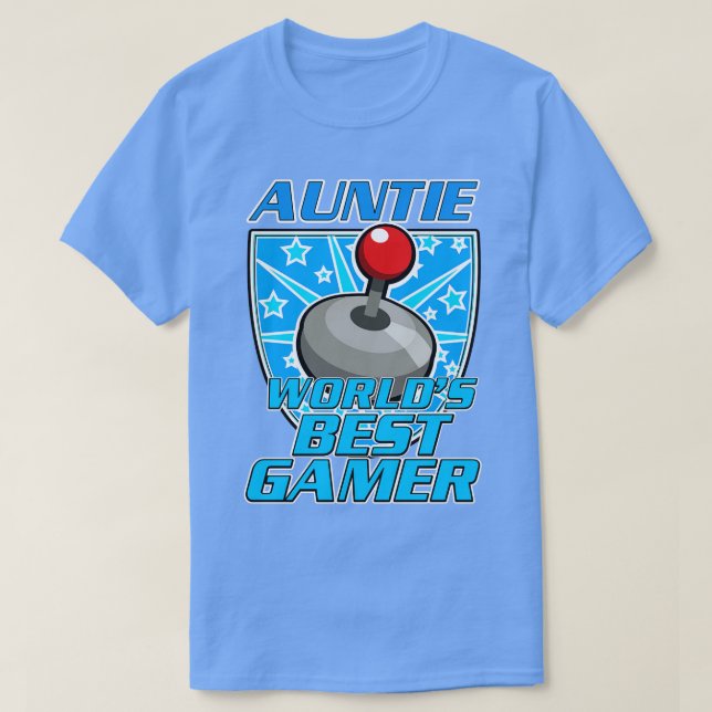 Auntie Worlds Best Gamer T-Shirt (Design Front)