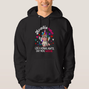 Auntiecorn Definition Normal Auntie More Awesome U Hoodie
