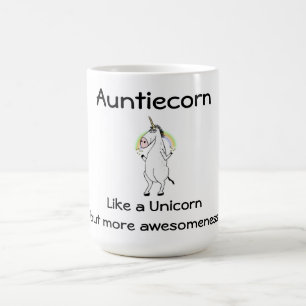 Auntiecorn Unicorn Coffee Mug