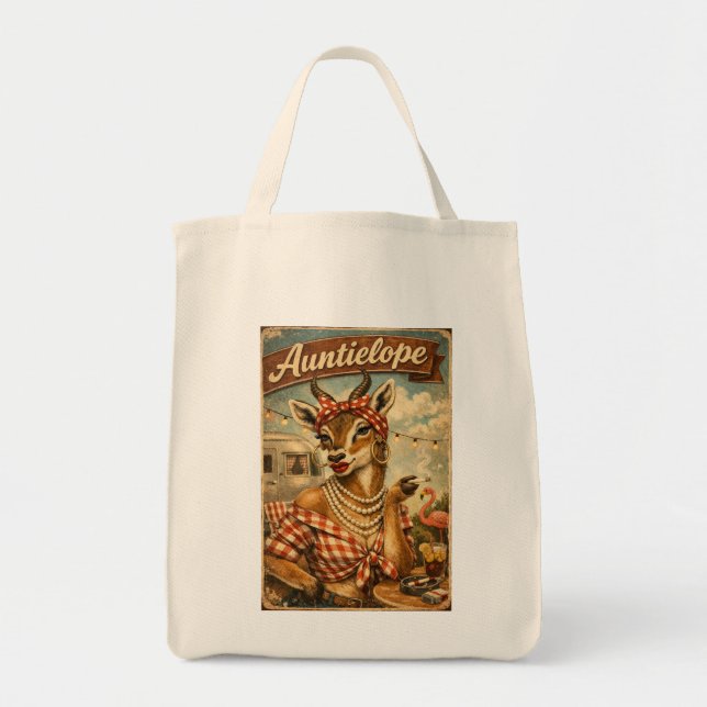 Auntielope Tote Bag (Front)