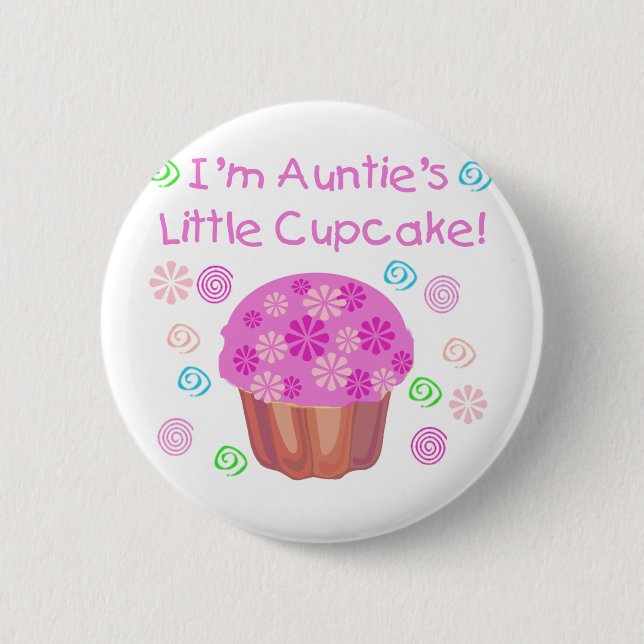 Auntie's Cupcake 6 Cm Round Badge (Front)