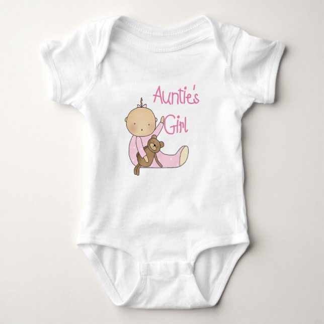 Auntie's Girl Baby Bodysuit (Front)