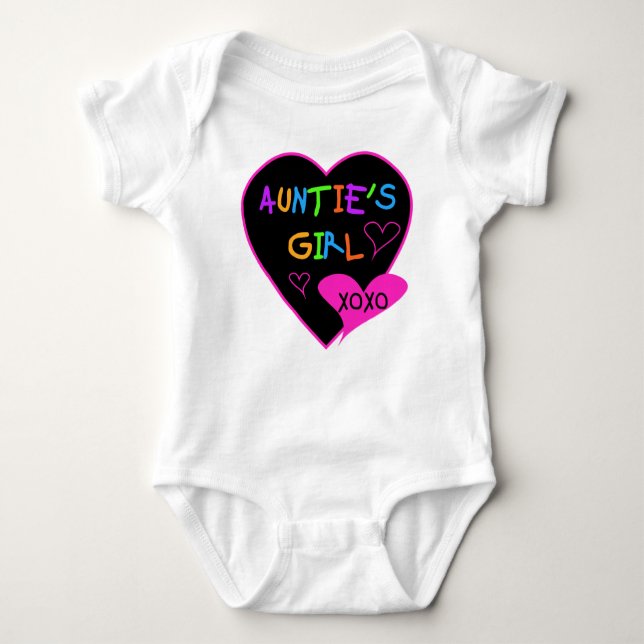 Aunties Girl t shirts, mugs, hats, and more Baby Bodysuit (Front)