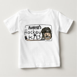 Auntie's Hockey Kid Baby T-Shirt