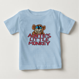 Auntie's Little Monkey Baby T-Shirt