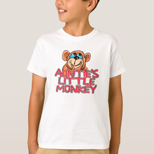 Auntie's Little Monkey T-Shirt (Front)