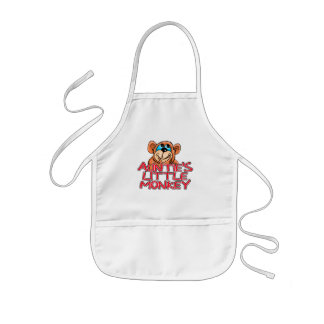 Auntie's Little Monkey Tshirts and Gifts Kids Apron