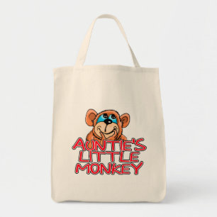 Auntie's Little Monkey Tshirts and Gifts Tote Bag