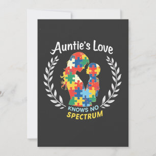 Auntie's Love Has No Spectrum Autism Awareness  Invitation