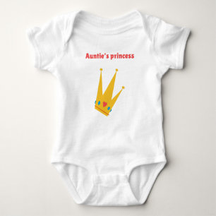Auntie's princess baby bodysuit