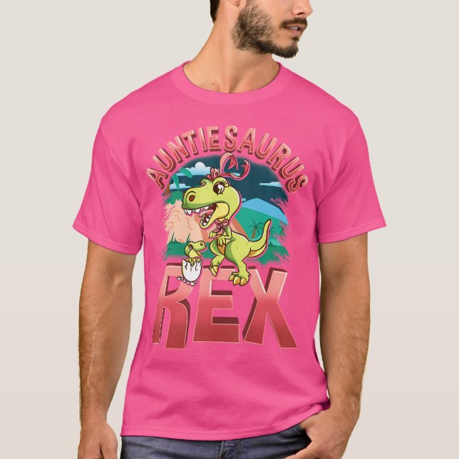 Auntiesaurus Rex 	 Auntie Saurus Shirt Dinosaur T  (Front)