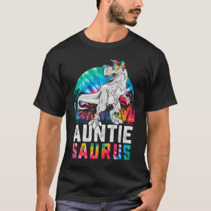 Auntiesaurus Rex Dinosaur Aunt Saurus Family Match T-Shirt