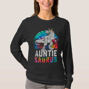Auntiesaurus Rex Dinosaur Aunt Saurus Family Match T-Shirt